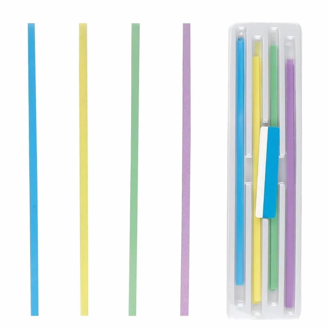 Tira De Pulido Dental Abrasivos Limpieza Profunda Dientes 4 Colores