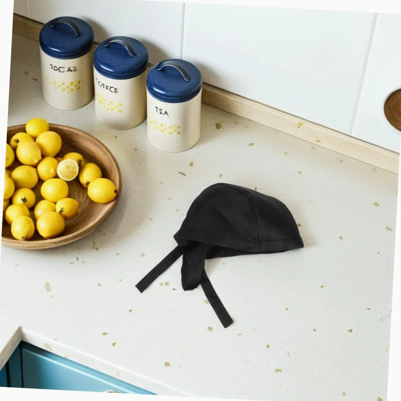 SHERCHPRY 10 Juegos De Gorras para Hombre Y Mujer Negras Unisex Ajustables para Cocina 3 Unidades X 10