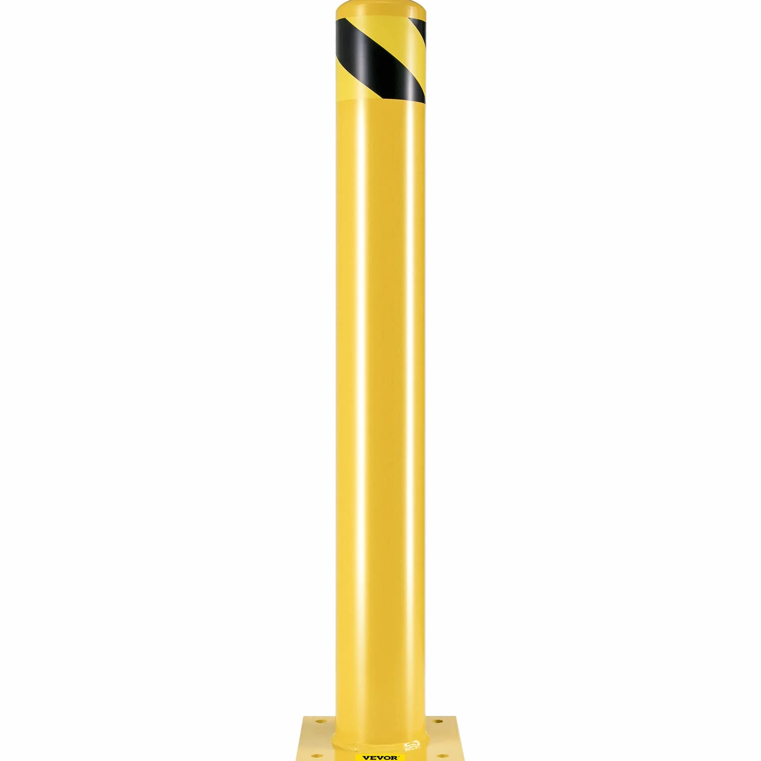 VEVOR Bolardo de Seguridad Metal 91.4cm Acero Amarillo Tráfico