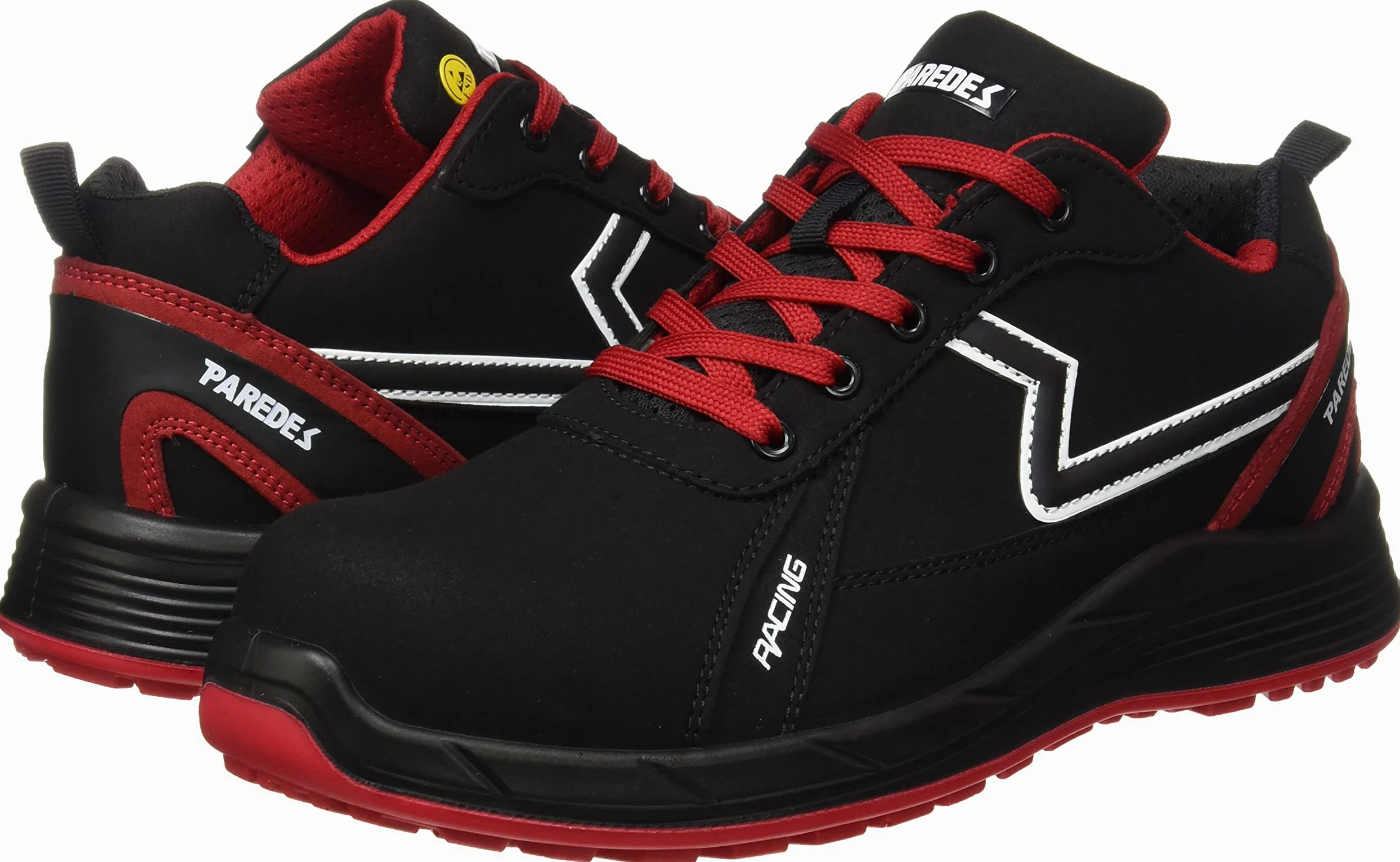 Paredes Deportivo Alonso - S3 Ci HI ESD SRC - Color Negro y Rojo - Talla 38