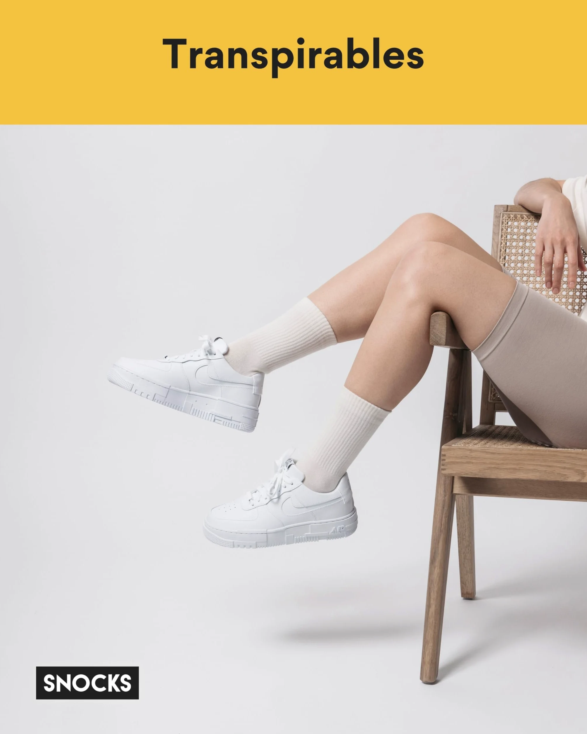 Snocks Calcetines de tenis para hombre y mujer de algodón orgánico, 4 pares, materiales de alta calidad y calcetines largos multifuncionales, ideales para deporte y ocio, talla 35-50