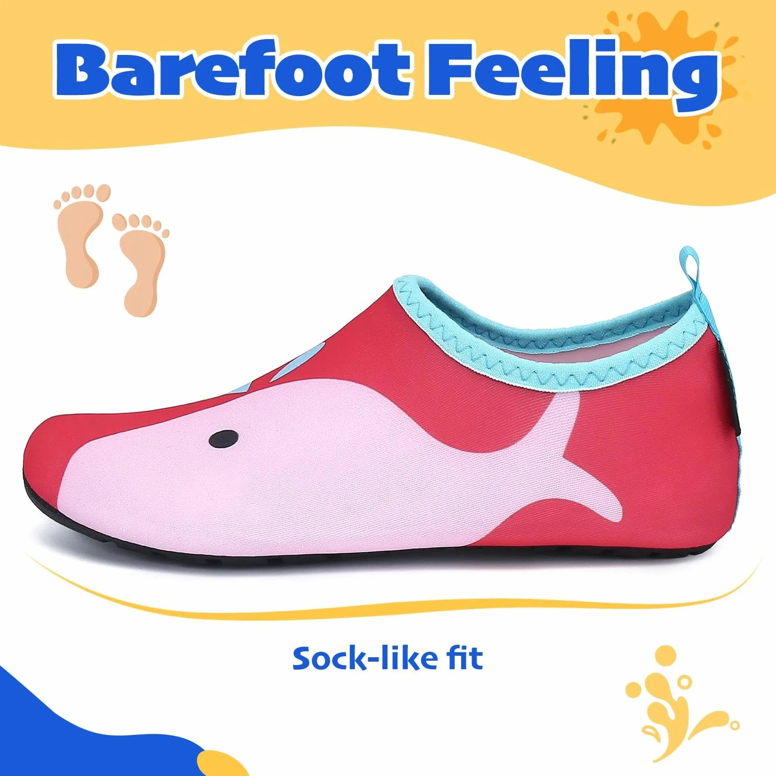 Zapatos de Agua Niños Secado Rápido Transpirable Snorkel Bucear Swim Piscina Playa