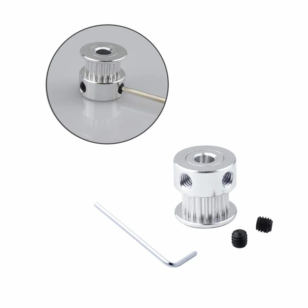 FULARR GT2 Correa Dentada Polea 20 Dientes 5mm Diámetro 6mm Ancho para Impresora 3D