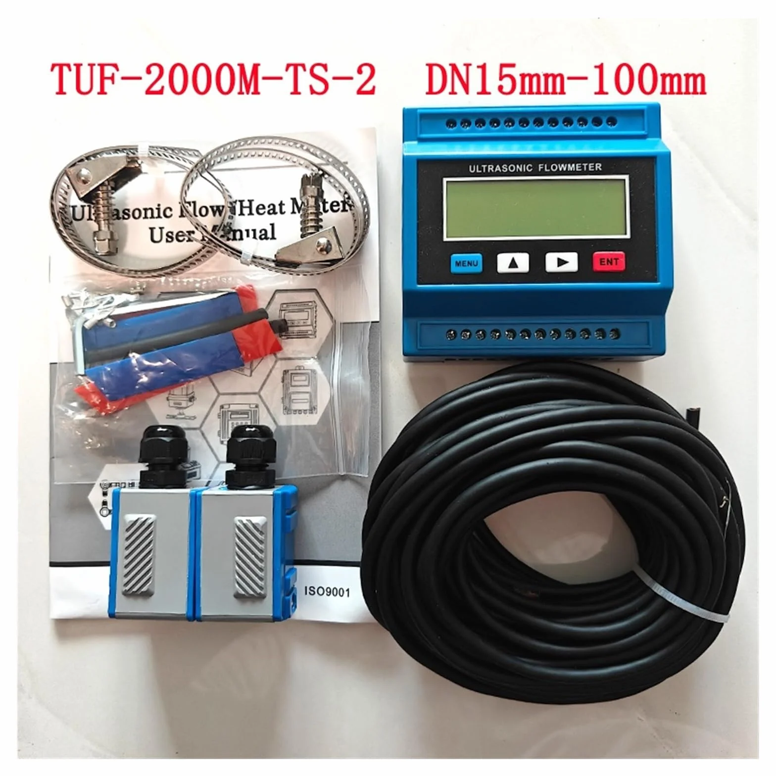 Caudalímetro ultrasónico digital TUF-2000M-TM-1 Módulo transductor DN15-700mm