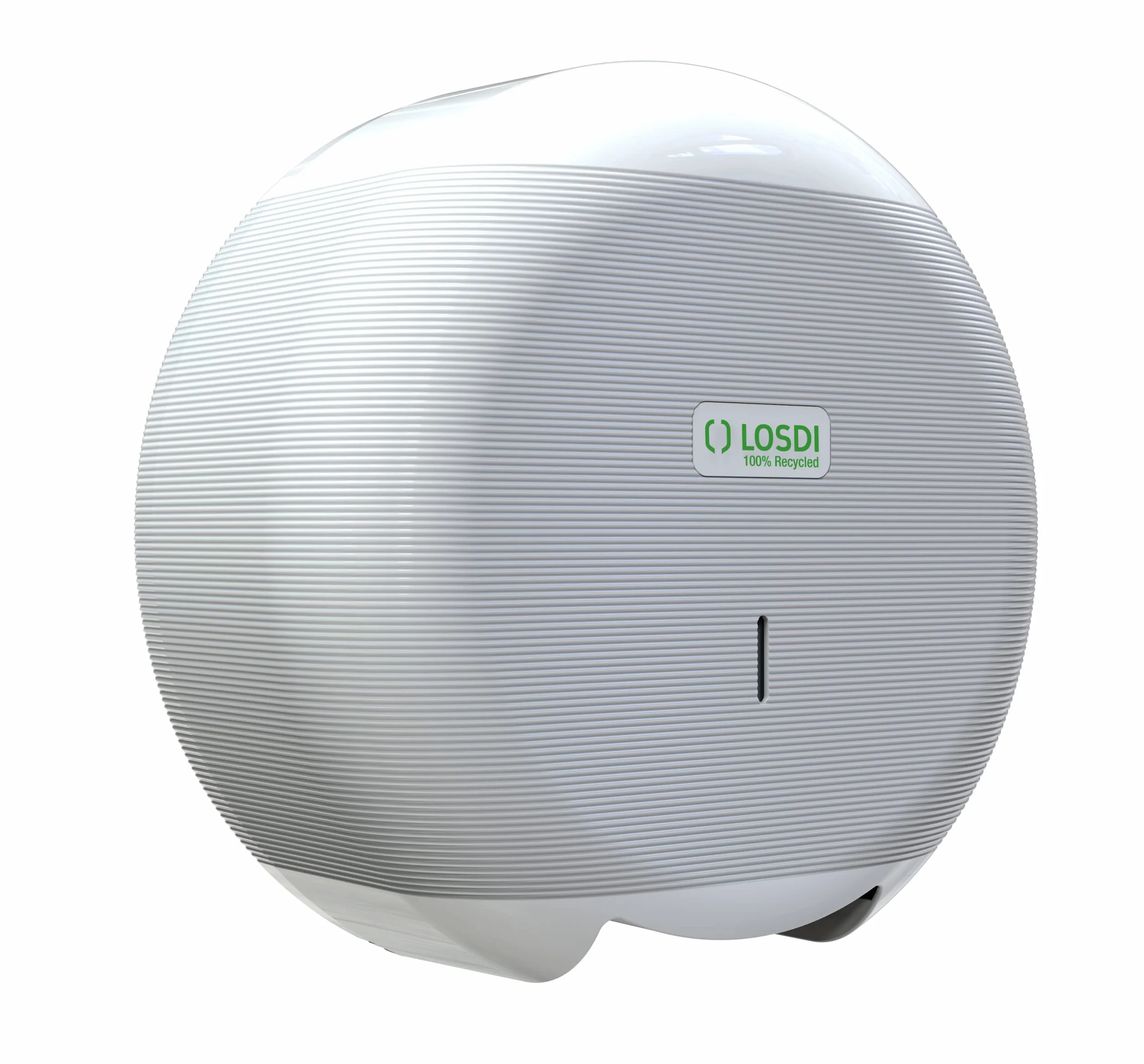 Dispensador Papel Higiénico 300 m Plástico Reciclado Blanco Ø 45