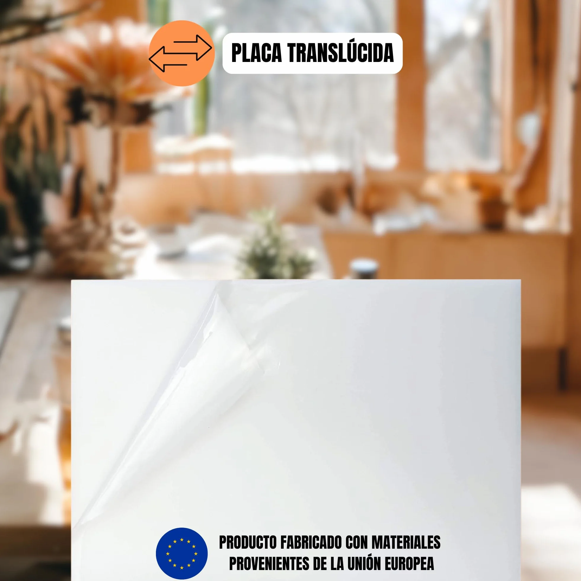 GOYAPRINT Metacrilato Blanco Opal 3 mm Placas Acrílicas Translúcidas Pack 2 Unidades A5 210×148 mm