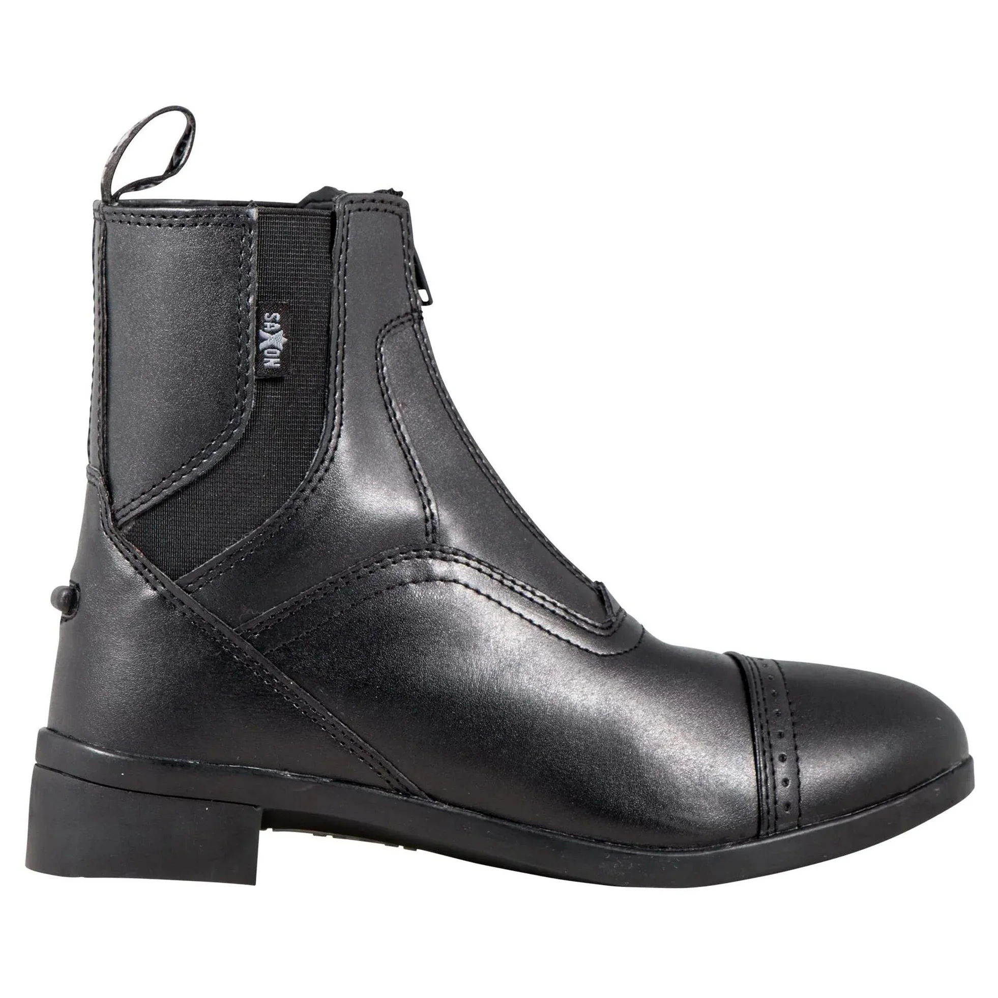 Saxon - Botines Modelo Syntovia con Cremallera para Adultos Unisex (38 EU) (Marrón)