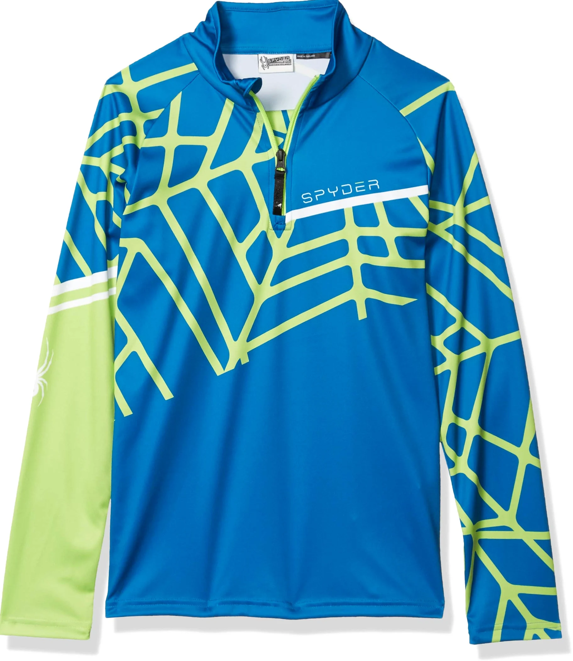 Spyder Cuello en T con Cremallera Oculta Camiseta térmica, Gloria Antigua, L para Niños