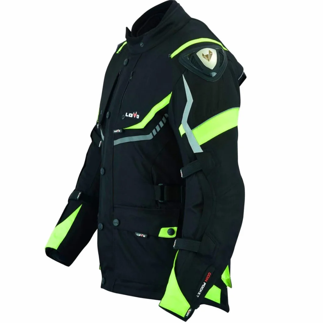 LOVO - Chaqueta Moto Tricapa 4 Estaciones Hombre - Chaqueta Moto Hombre con Protecciones Homologadas para Invierno y Verano - Cazadora de Alta Protección Longitud 3/4 - Funcionalidad y Seguridad Total