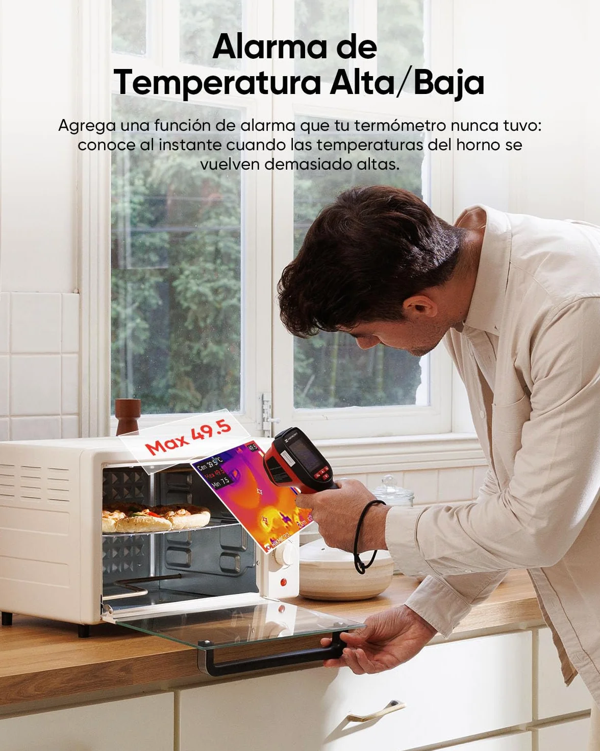 HIKMICRO D01 Lite termómetro infrarrojo -20°C a 550°C pantalla 2,4" resolución IR 96×96 modo dual herramientas HVAC