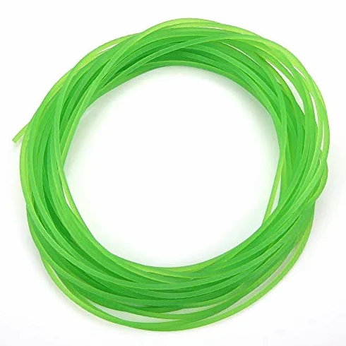 Correa redonda de poliuretano PU 2mm 10m superficie rugosa para accionamiento verde