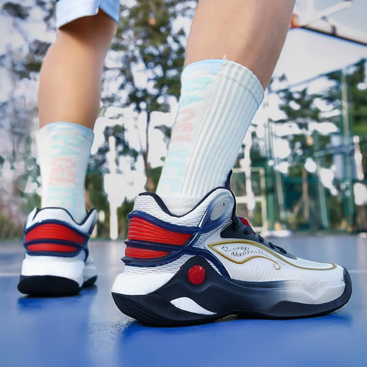 Zapatillas de Baloncesto Zapatillas de Baloncesto entrenadoras de Baloncesto cómodas Zapatillas Transpirables de Alta Parte para Hombres y Mujeres Antideslizantes