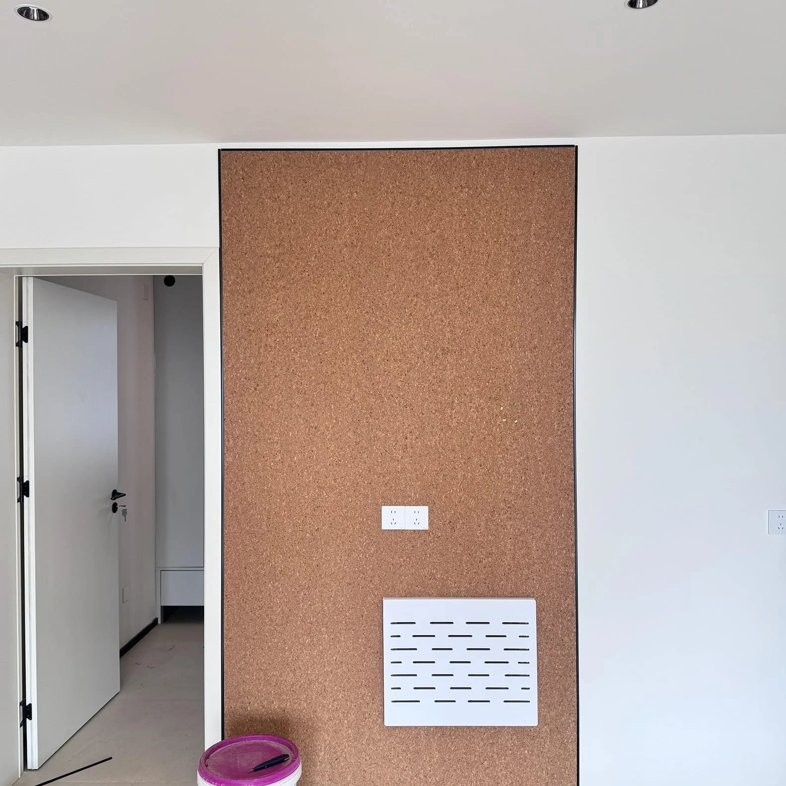 Rollo de corcho grande 1/4 pulgadas aislamiento acústico alta densidad para oficina hogar bricolaje 0,8 m x 1 m marrón