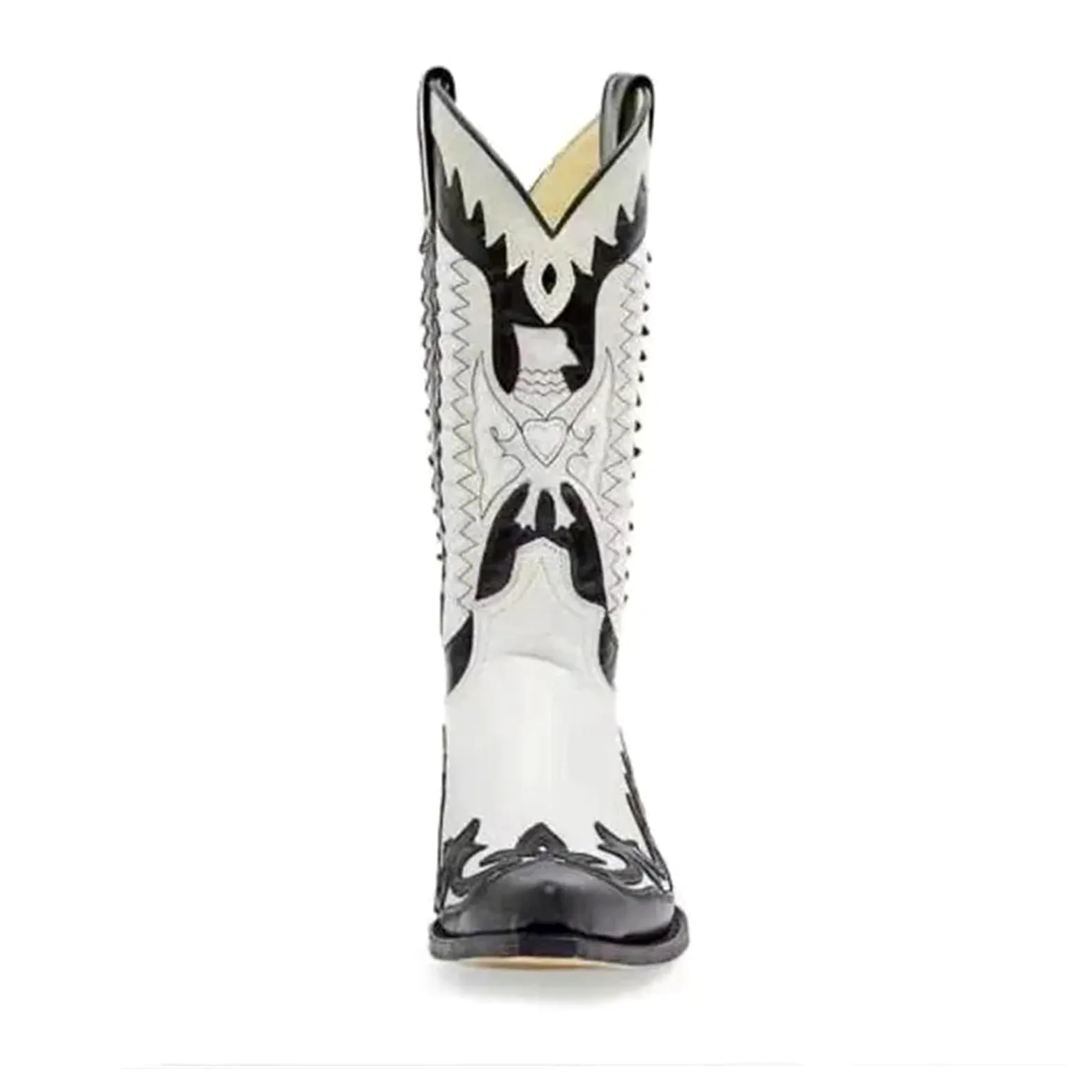 Botas Cowboy Botas de Hombre Vaquero Cuero Moda Motocicleta tacón Medio Casual