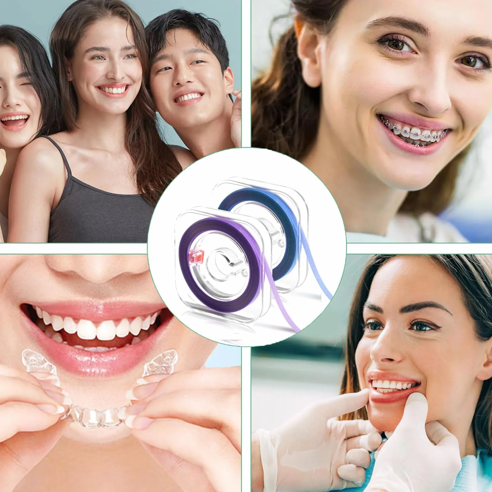 Tiras de Pulido Dental 2 pcs, Rodillo Abrasivo para Lijado de Dientes, Archivo de Resina, Papel de Lija Dental para Blanqueamiento