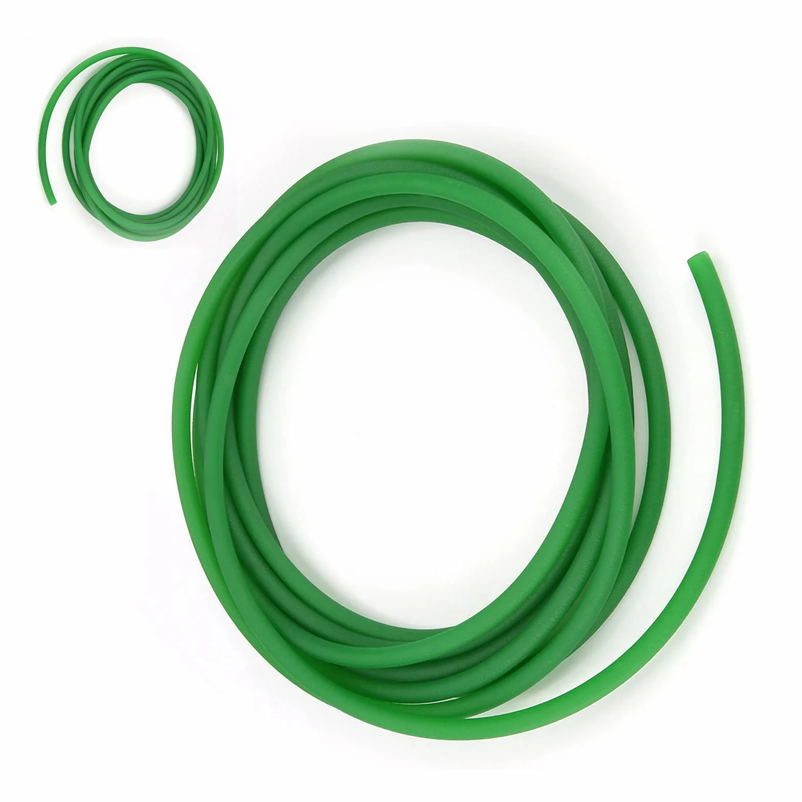 Ejoyous Correa Redonda de Poliuretano PU Verde 8mm x 5m para Transmisión