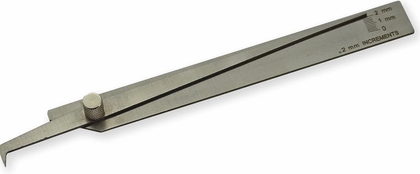 RIVERWELD Medidor de picaduras Soldadura V-Wac Inspección Socavado Altura Corona