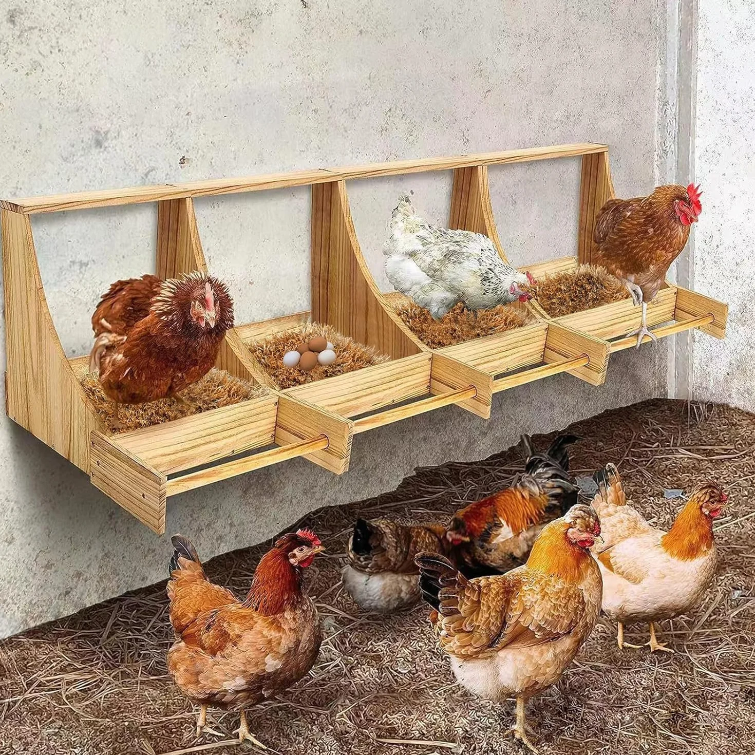 Almohadillas para Cajas Nido para Gallinas 12''x12'' Lavables de Hierba Simulada
