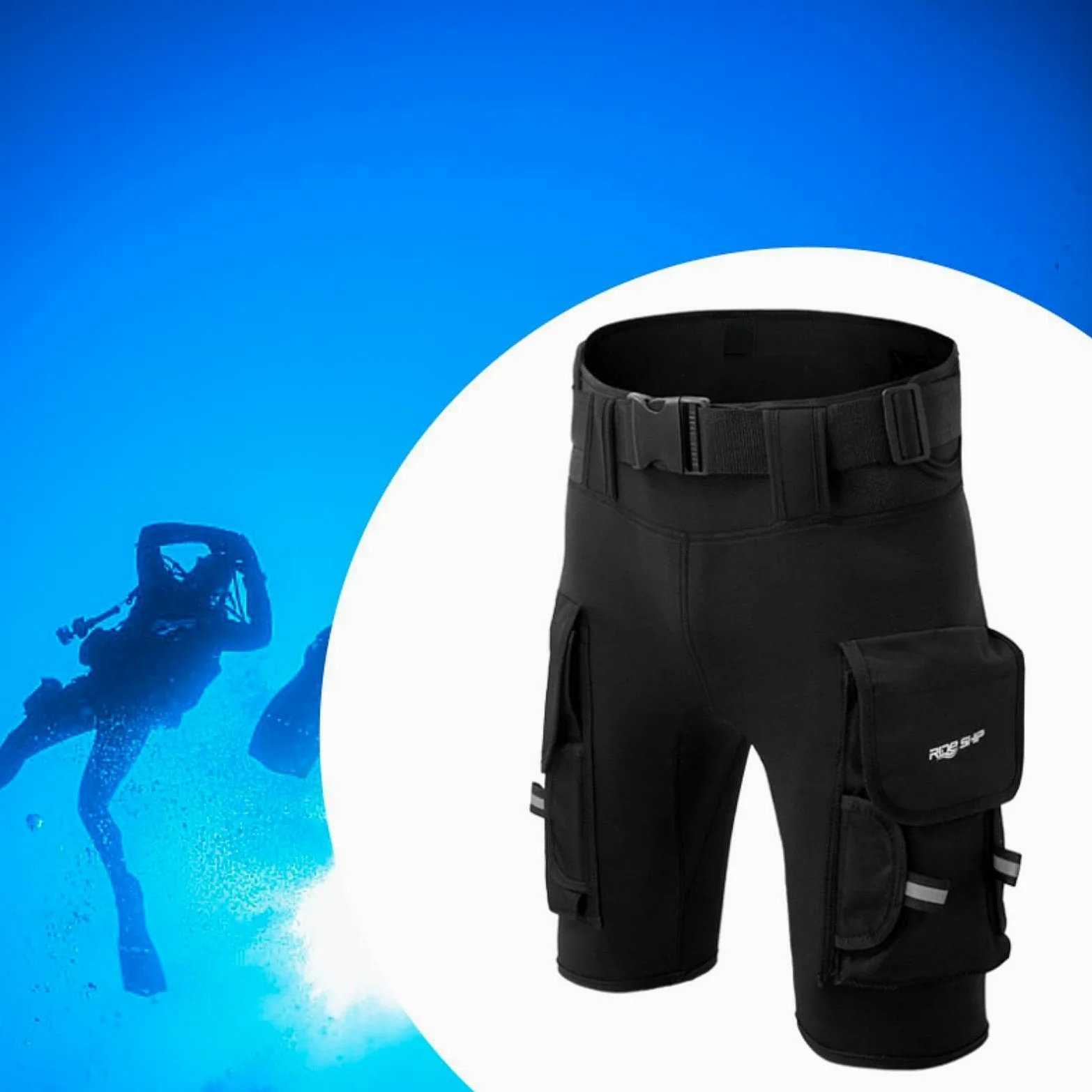 Pantalones Cortos de Buceo, Trajes de Neopreno, Pantalones, Bolsillos, Pantalones Cortos de Buceo, Pantalones para Hombre, Pantalones Sumergib