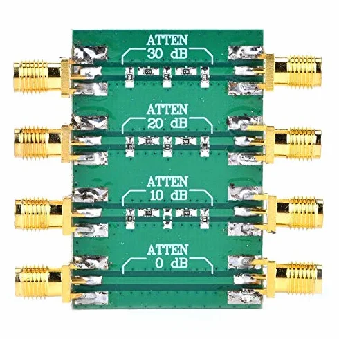 FTVOGUE DC-4.0GHz SMA Atenuador fijo 50Ω Doble cabeza femenina