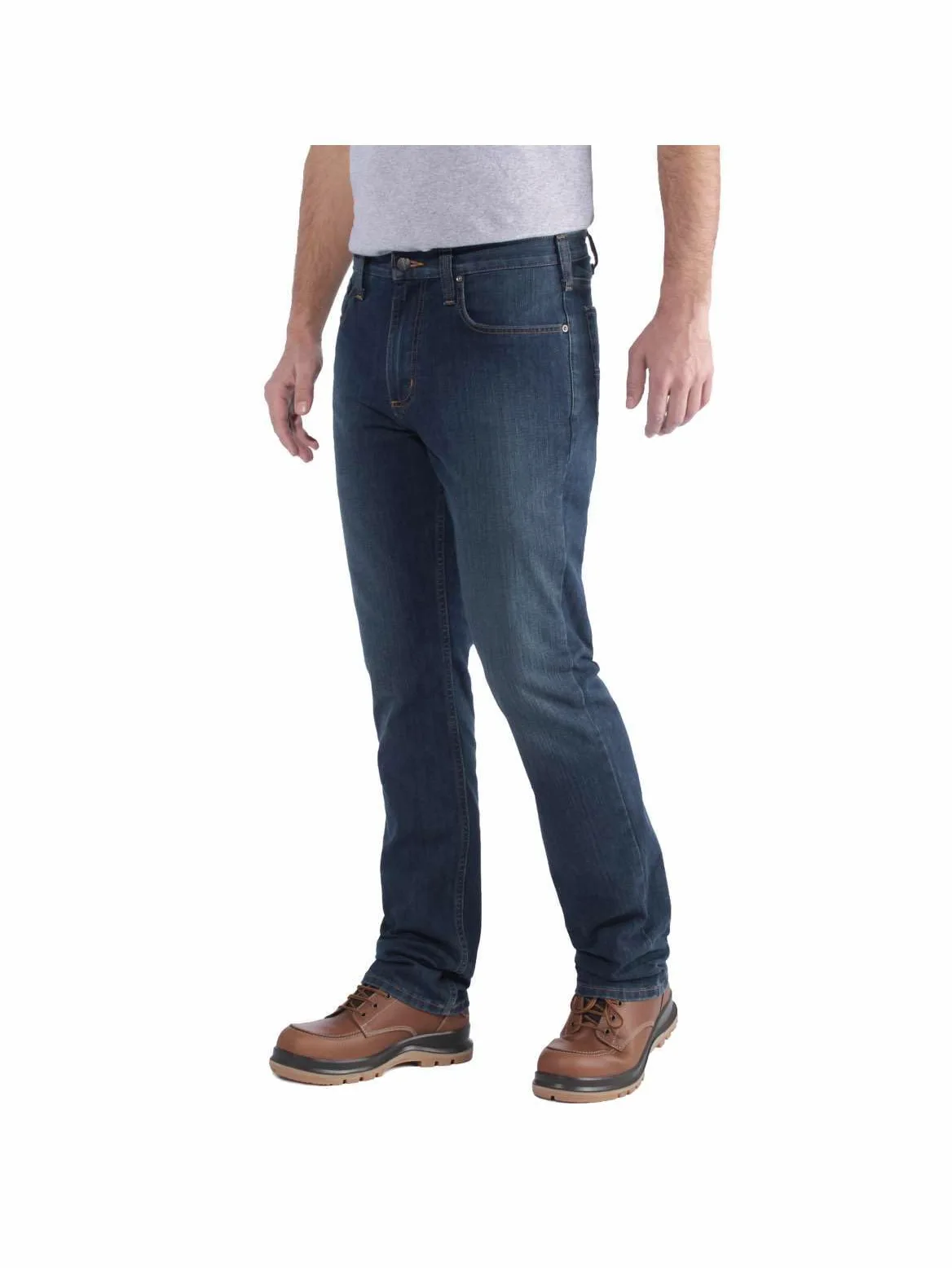 Carhartt, Hombre, Vaquero De Corte Recto Y Pernera Cónica, 5 Bolsillos, con Tecnología Rugged Flex