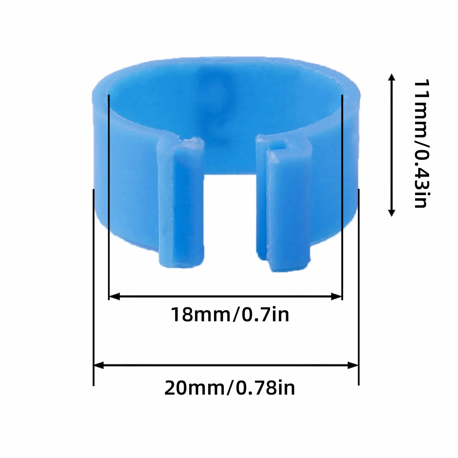 48 Piezas Anillos para Patas de Pollo Multicolor Identificación Clips Numerados para Aves de Corral (20mm)