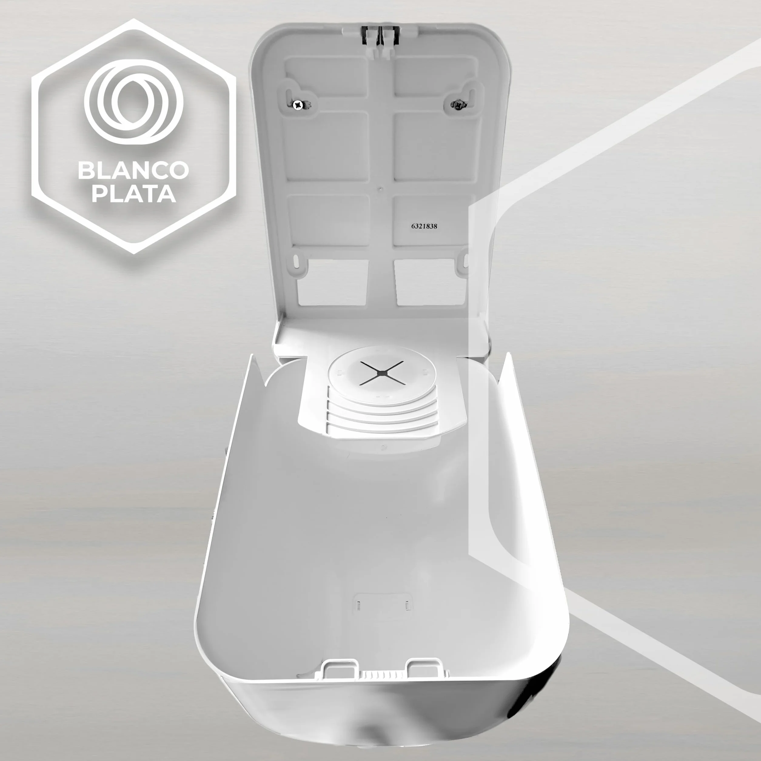 Dispensador Papel Bobina Mecha en Contínuo 210mm
