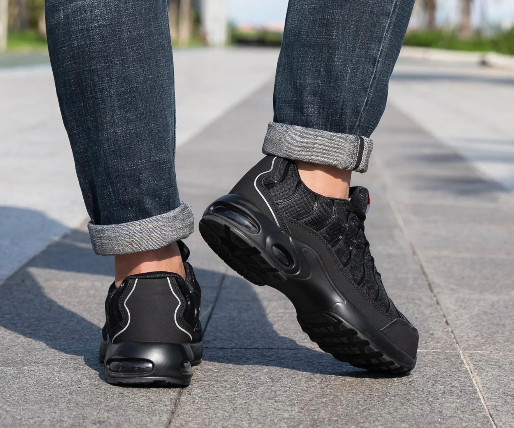 LARNMERN Zapatos de Seguridad con Puntera de Acero 35-51EU Resistente a la Perforación Ligero Hombre Mujer
