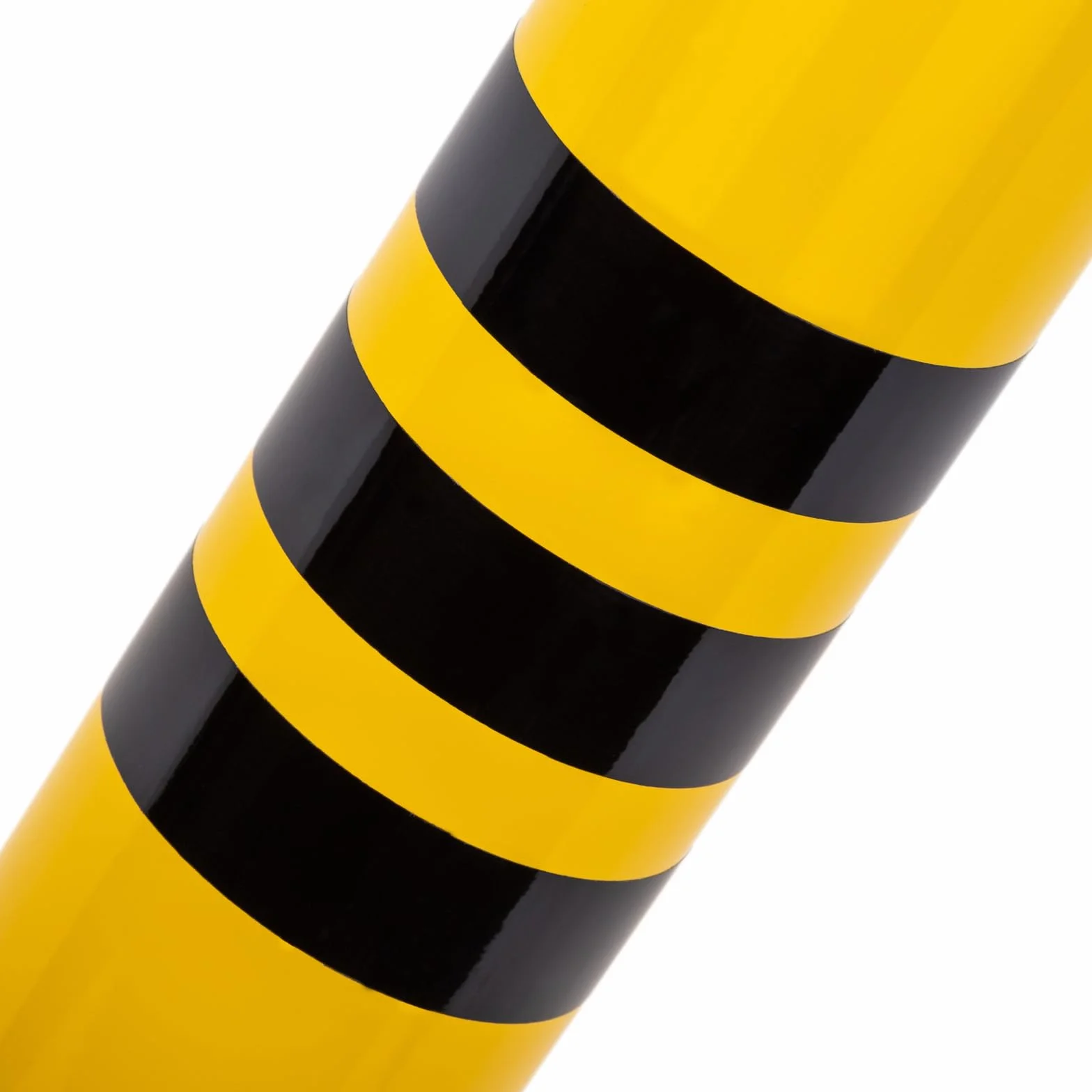 Pilonas bolardos de acero 76x600mm base clavada removible Pack 2 uds