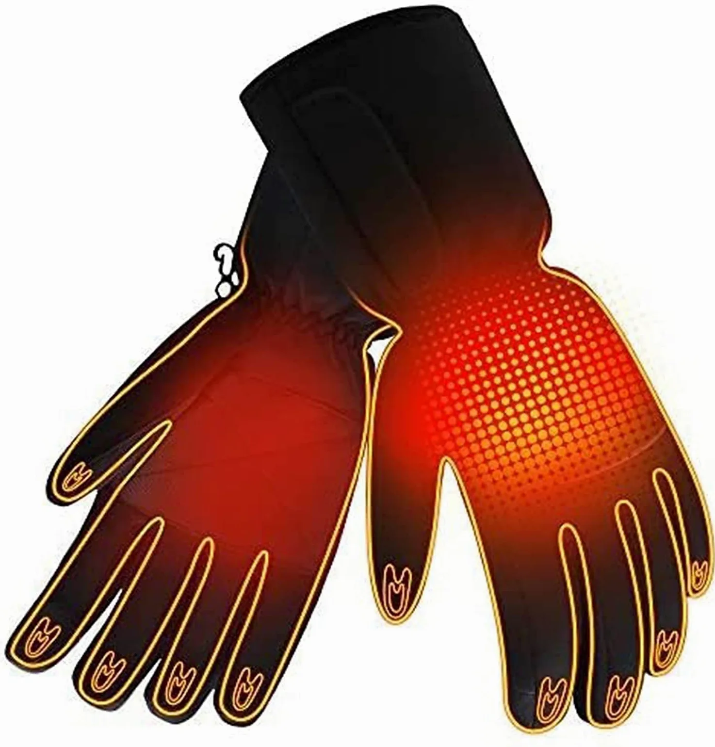 SBTXHJWCGLD Guantes térmicos eléctricos Guantes térmicos a batería, Pantalla táctil Impermeable con Aislamiento térmico para Deportes de Invierno al Aire Libre Escalada Senderismo Calentador d