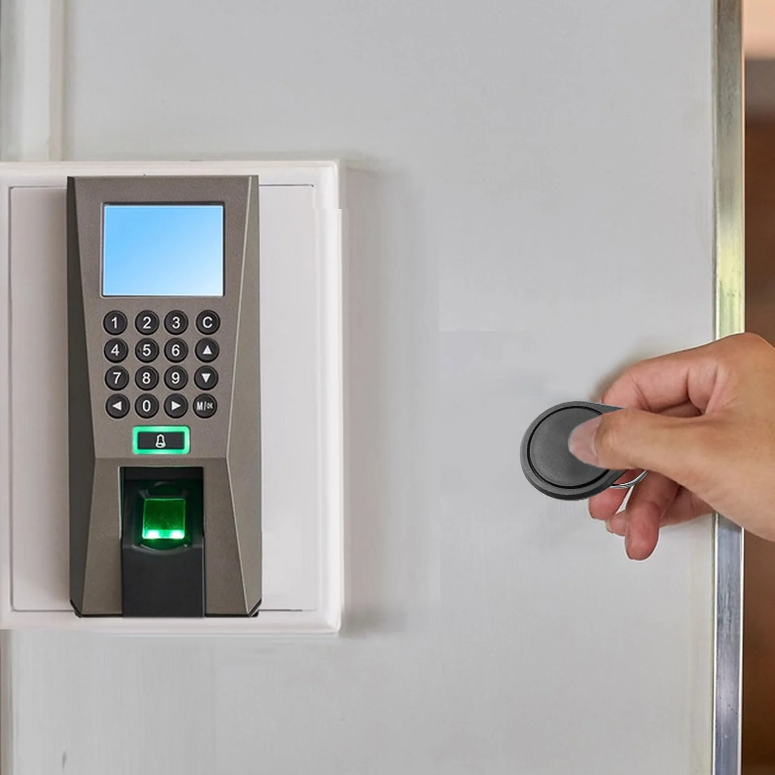 Etiqueta Fob RFID 13,56 MHz MIFARE Classic 1K, 100 llaves UID regrabables, tarjeta control acceso