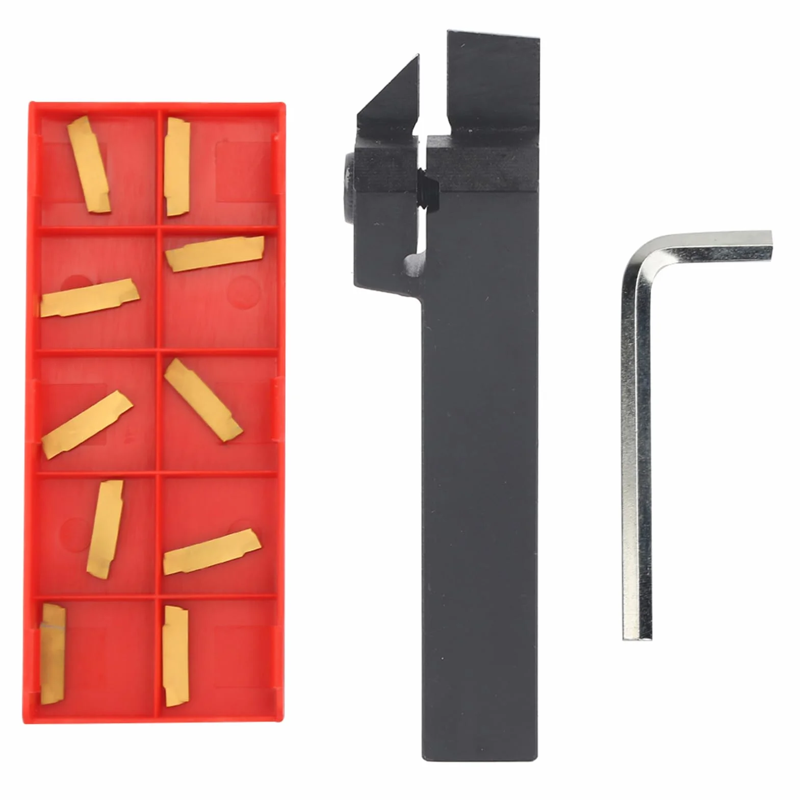 MGEHR1616-2 Herramienta de corte de torno de 100 mm Soporte de herramienta de torneado CNC + 10 Uds MGMN200-G insertos