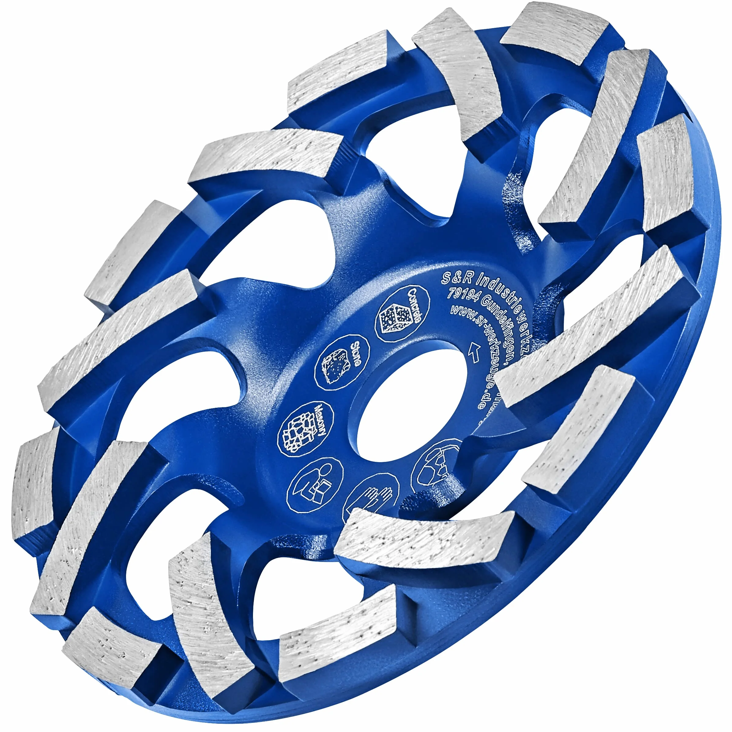 S&R Muela Diamante 125mm Disco Desbaste Hormigon para Ladrillo Piedra Granito