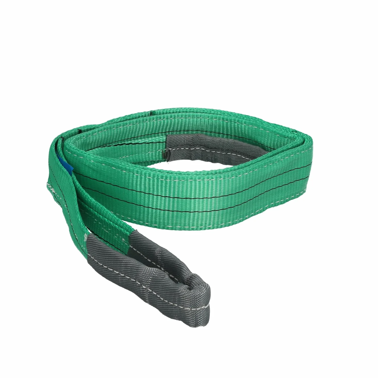 Wolfpack Linea Profesional Eslinga Plana Doble Banda 2000 Kg Factor Seguridad 7:1 2 Metros Poliester Verde