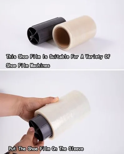 Genérico Rollos de Recambio Desechables para cubrezapatos para dispensador automático, película de protección para Salas Blancas (C)