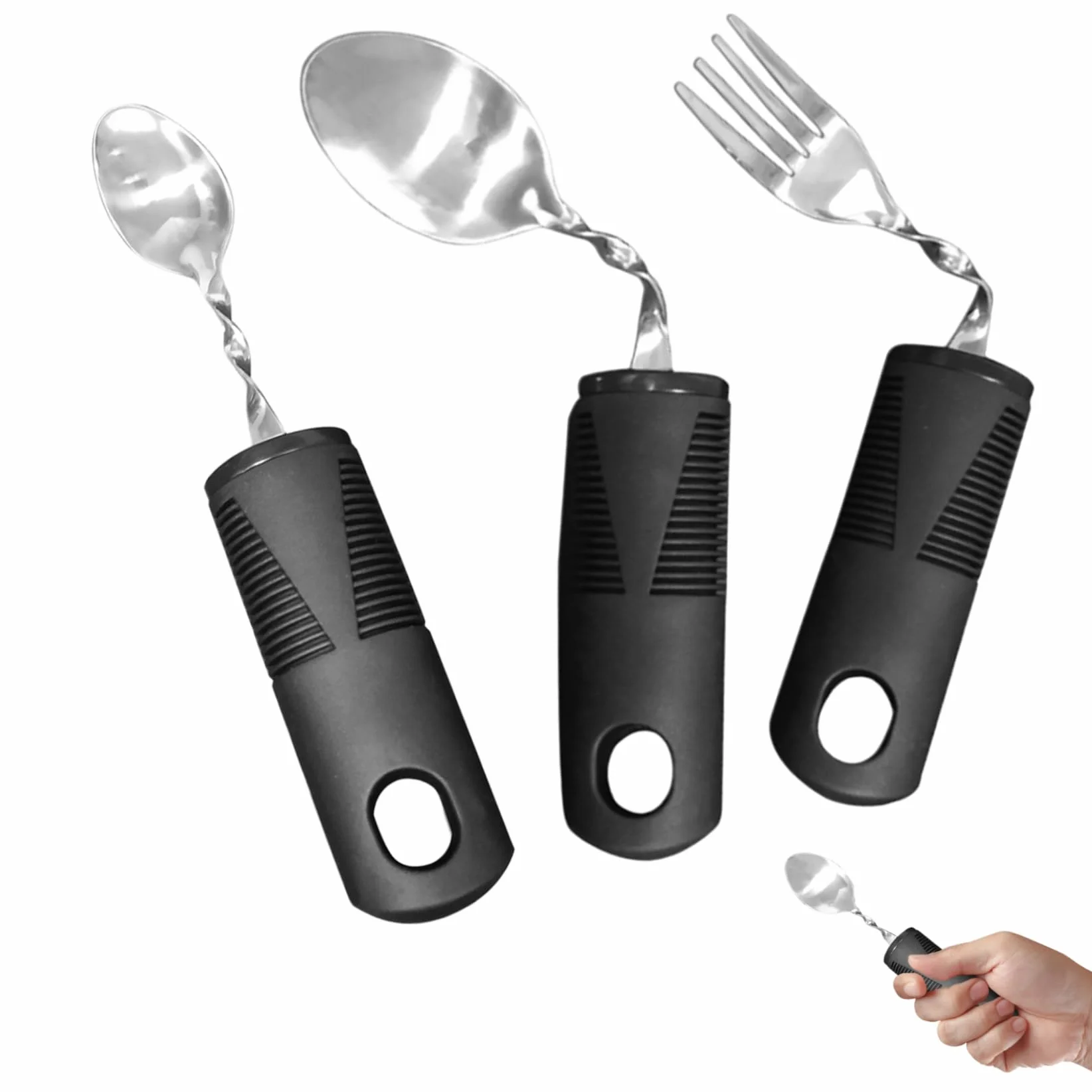 Utensilios adaptativos 3pcs Espejo de acero inoxidable pulido flexible cubiertas curvas portátiles