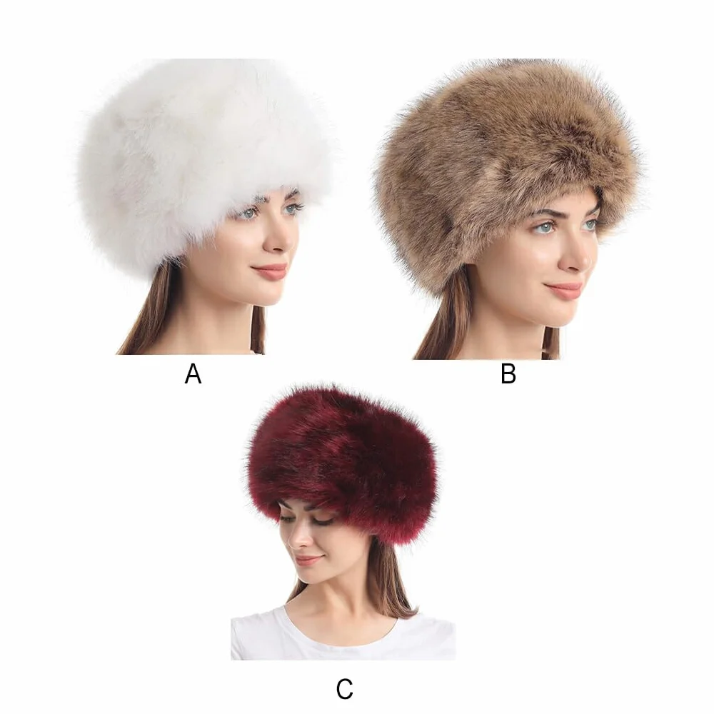 Gorro de Nieve de Invierno a Prueba de arañazos con Textura de Gama, Amplia aplicación, Gorros con Pelo de Pelo Esponjoso, artesanía Exquisita para Diario