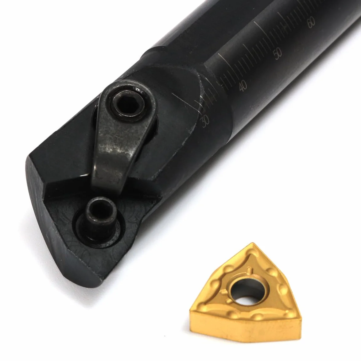 Maizoon S20R-MWLNR08 soporte para herramientas de torneado CNC con 10 insertos de carburo WNMG0804 y 2 llaves hexagonales