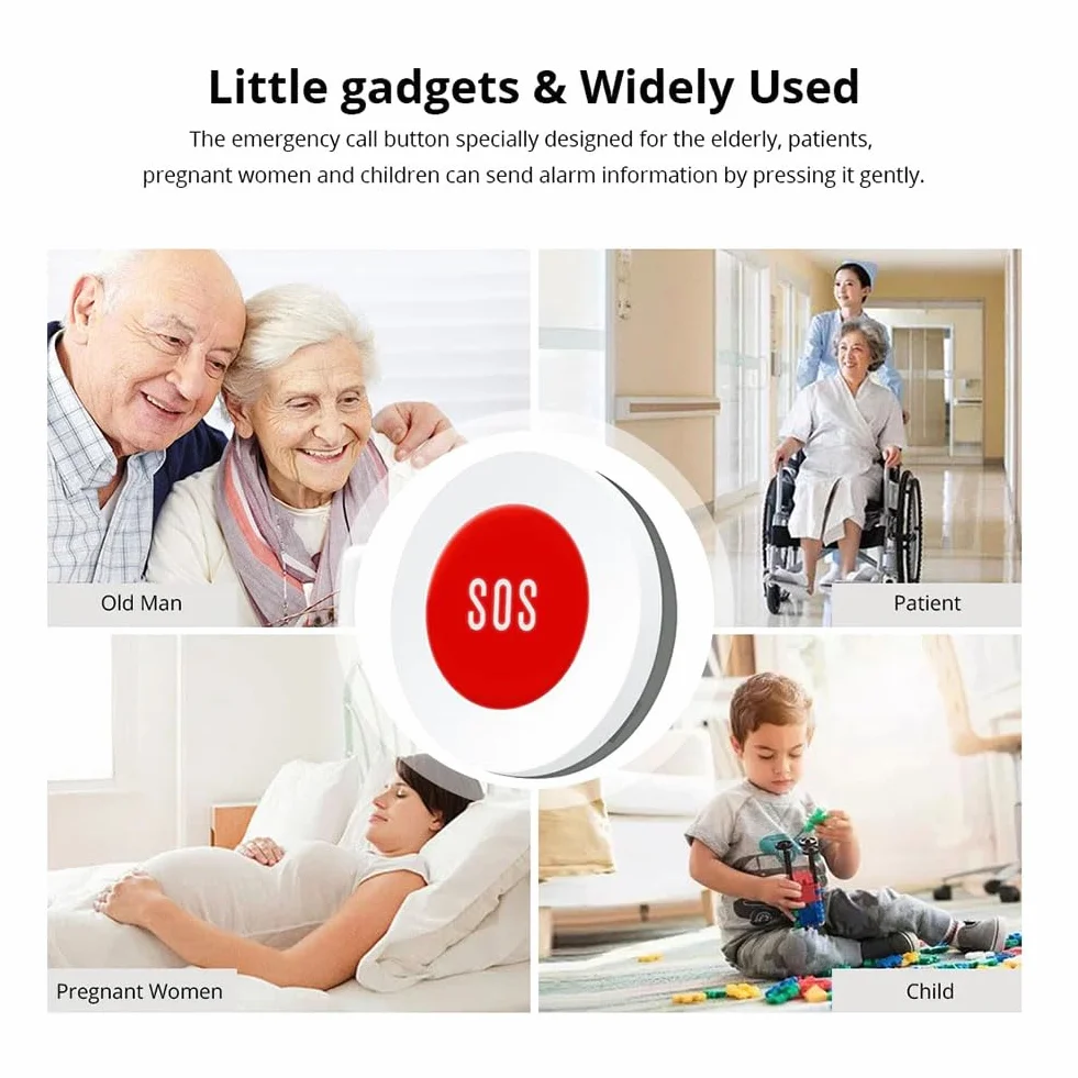 Tuya Smart ZigBee SOS Botón Sensor Alarma Emergencia Interruptor Control remoto