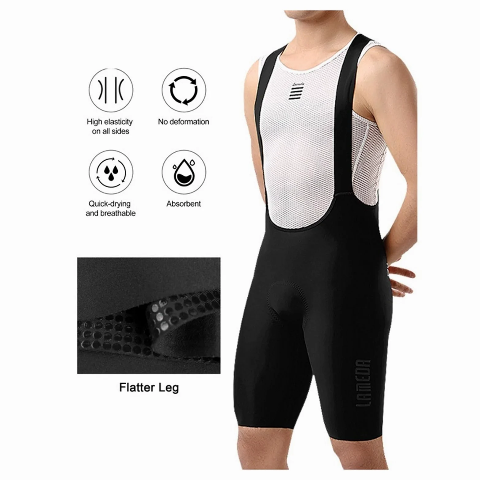 Bicicleta Pantalones Cortos Culotte de Ciclismo for Hombre, Transpirable, Verano, Acolchado, for montaña