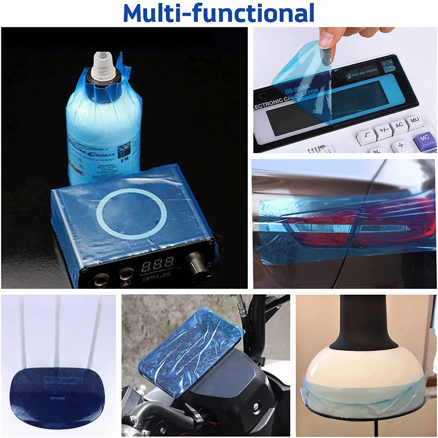 Película de barrera Unihubys 1200 hojas 4" x 6" PE desechable dental protectora con dispensador