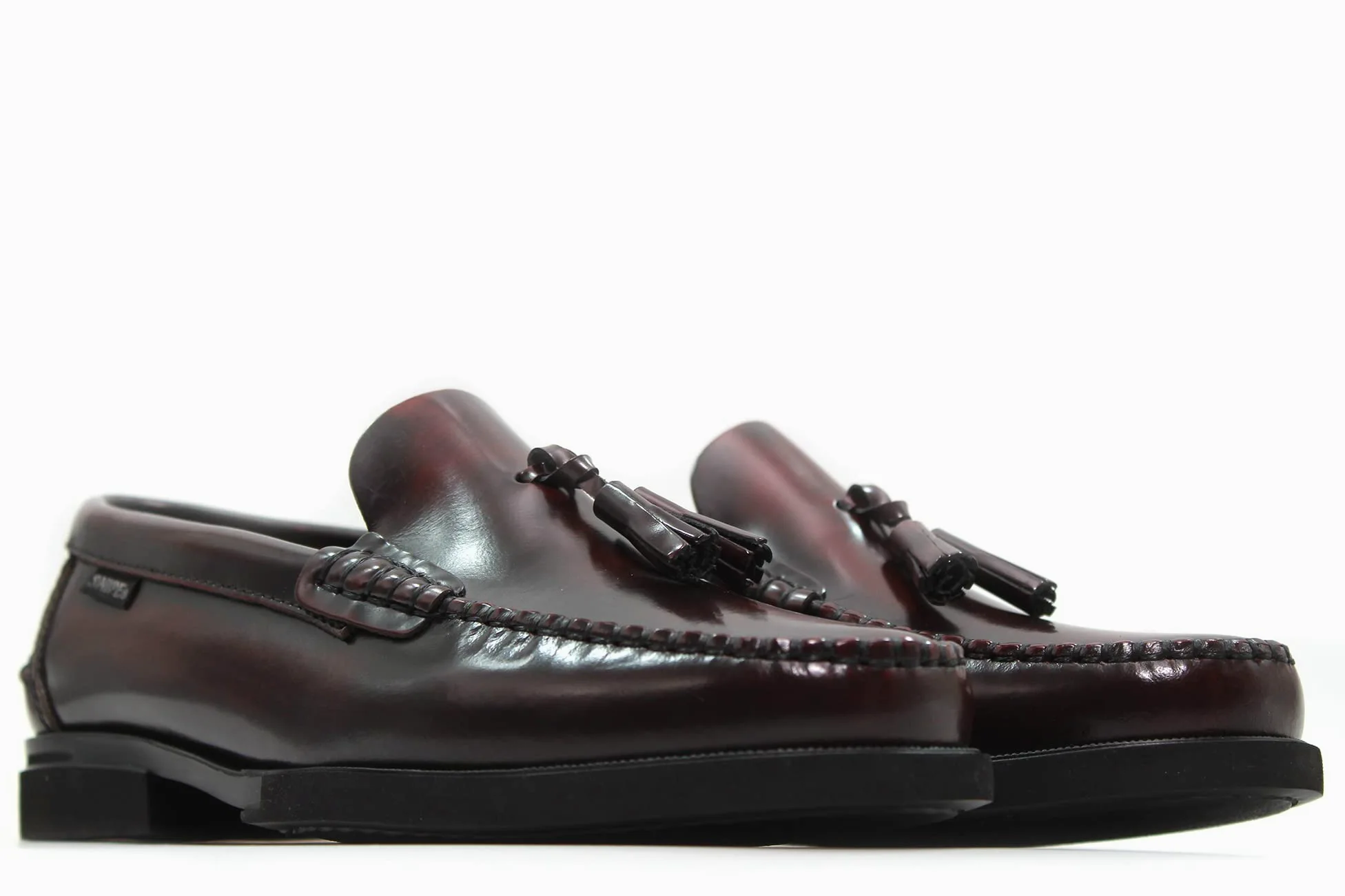 Snipe - Zapato mocasín de Piel,con borlas, Suela de Goma,Castellano,tacón,Ribetes, para: Hombre
