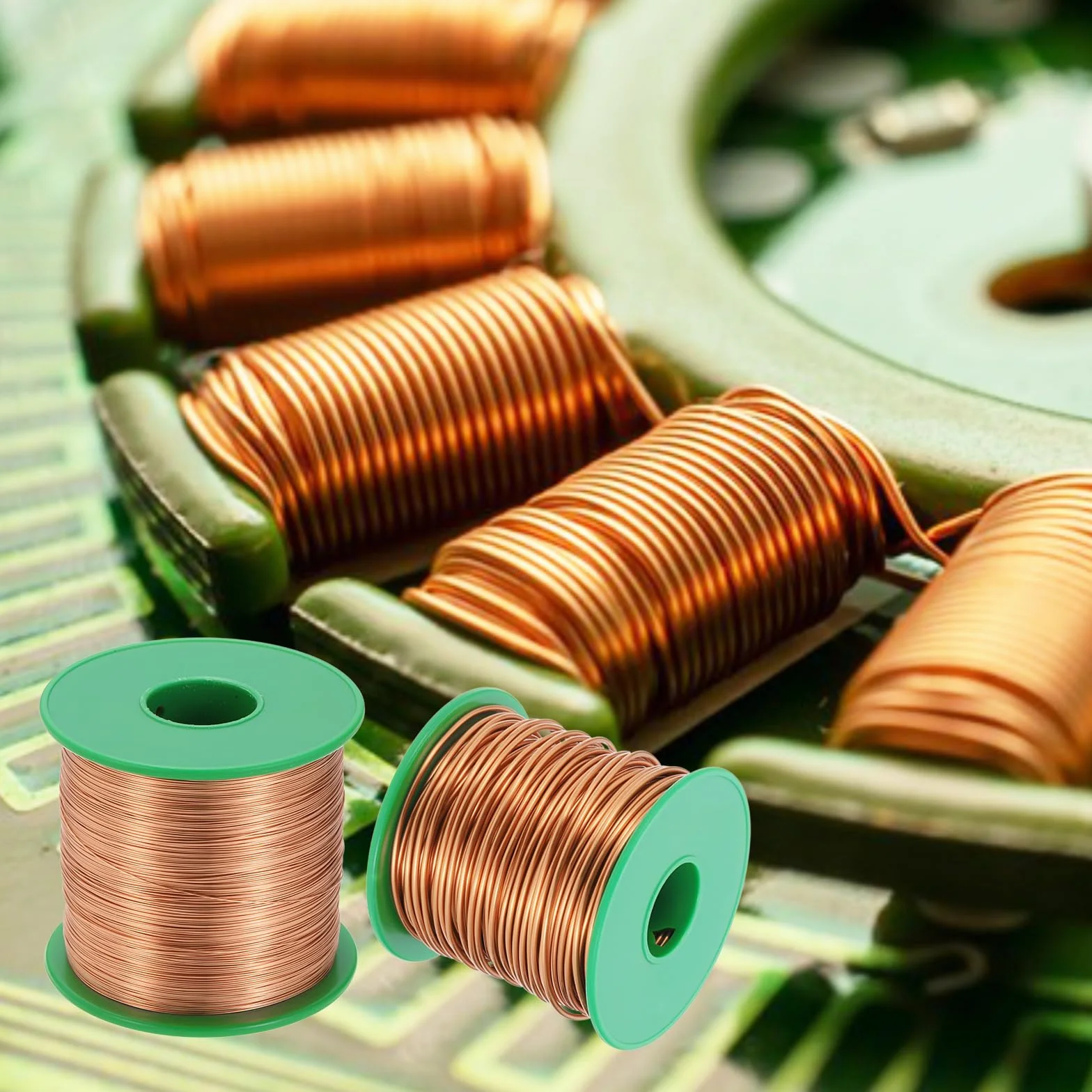 QUARKZMAN Alambre Esmaltado 20 AWG, Cable de Cobre Bobina Magnética Grado F 155°C