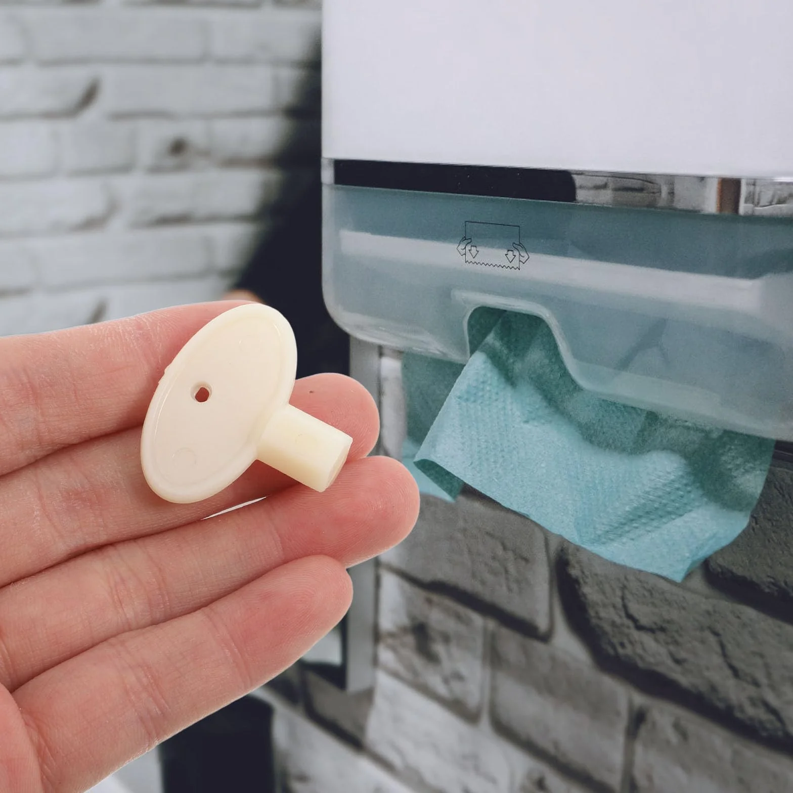 TOPBATHY Llave para Dispensadores de Papel Higiénico Comerciales Repuesto Portarrollos Cierre Seguro