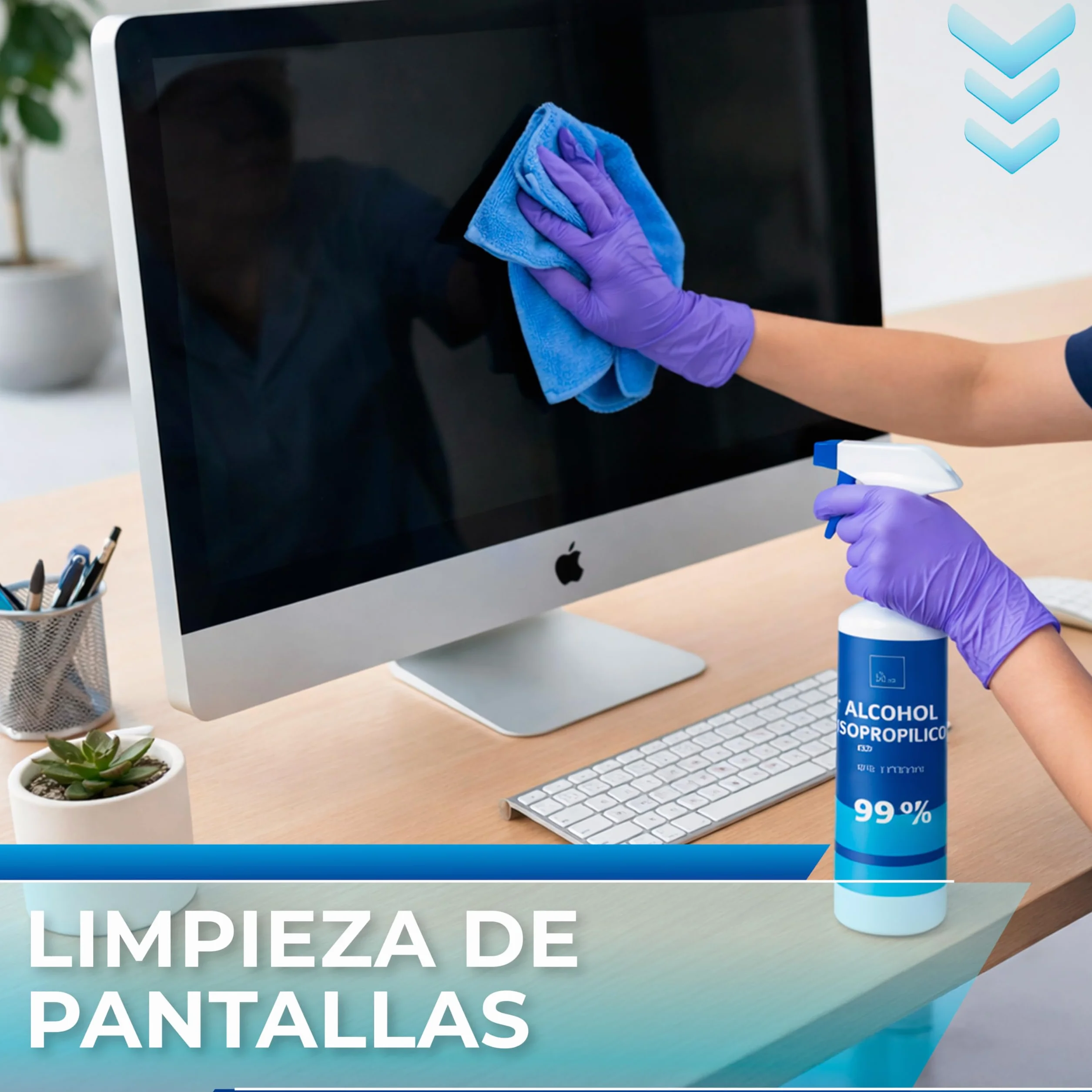 Alcohol Isopropílico 99,9% Puro Spray 1000 ml Limpieza Componentes Electrónicos