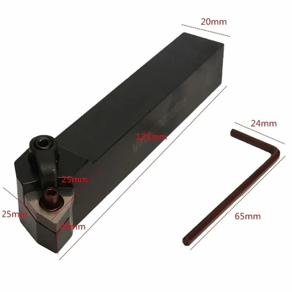SPORTARC Juego de herramientas de acabado de metal, soporte de torneado de 20 mm con inserciones de carburo