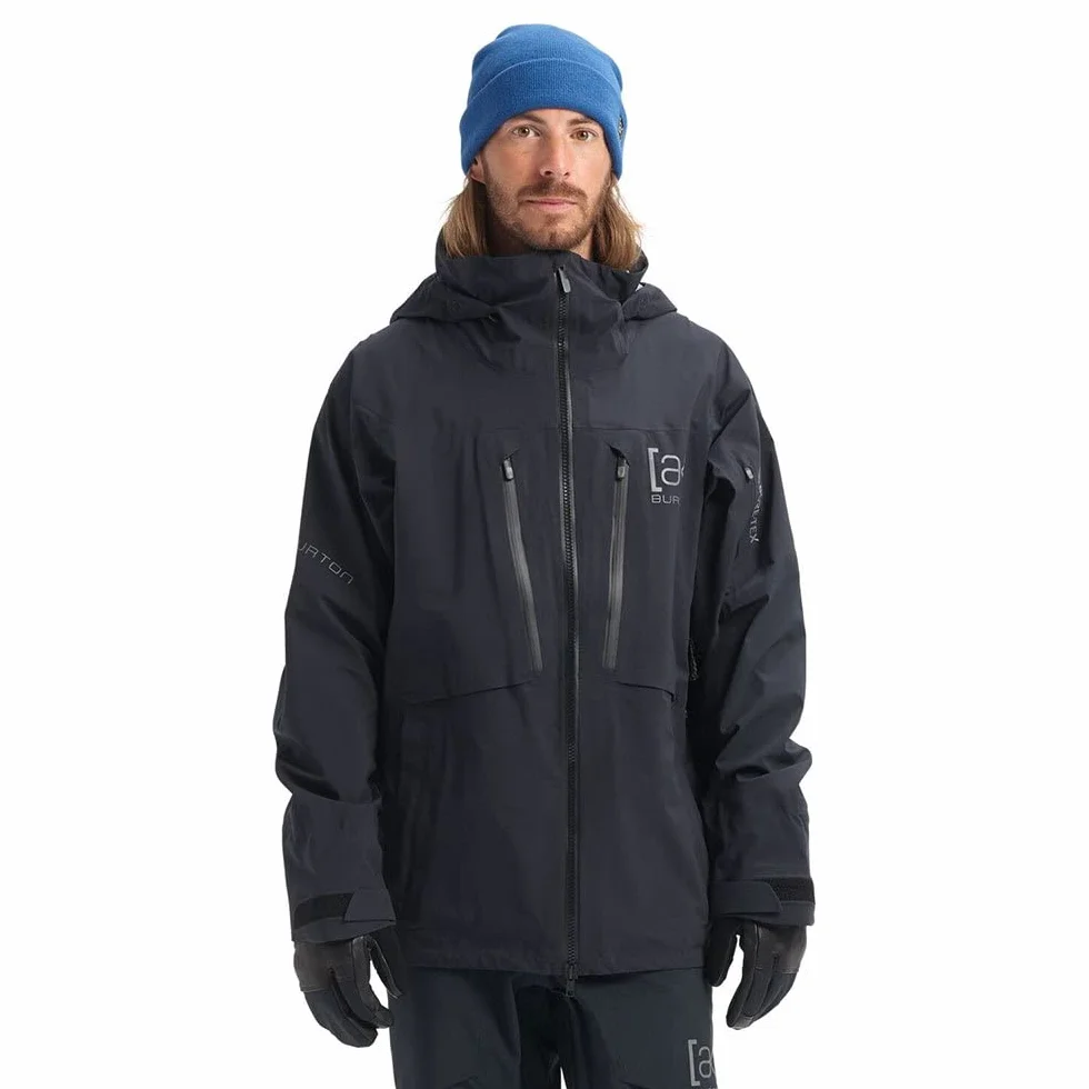 Burton - Chaqueta de esquí y nieve AK Gore-tex Stretch Hover True Black para hombre, color negro
