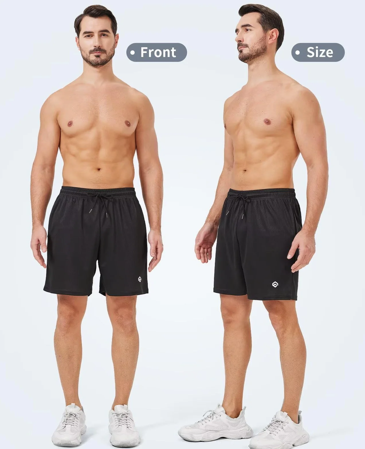 lomsoe Paquete de 5 pantalones cortos de gimnasio para hombre, 5 pulgadas, de malla de secado rápido, ligeros, para entrenamiento, atletismo, correr, con bolsillos