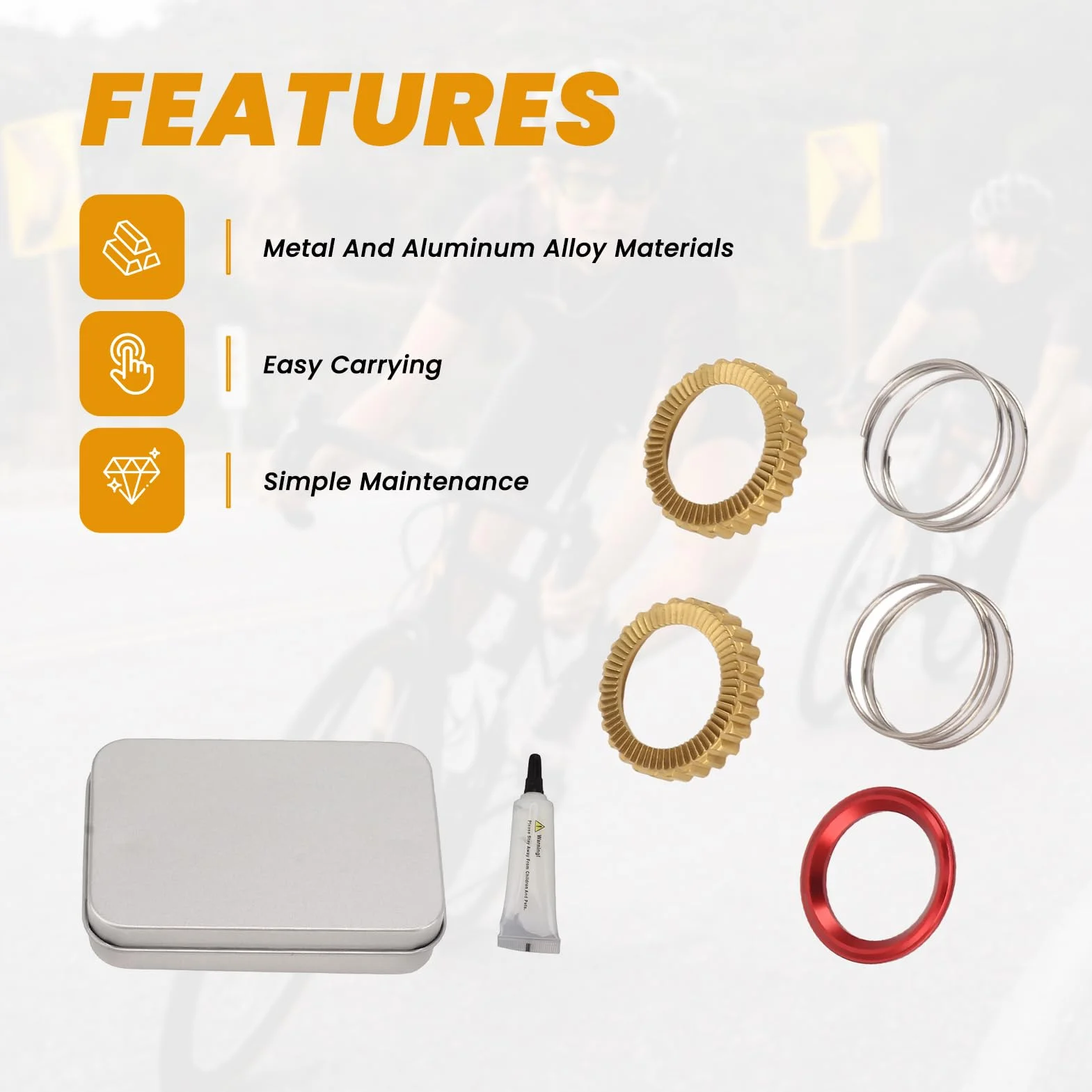 Kit de trinquete de buje DT de aleación de aluminio 60T para bicicleta