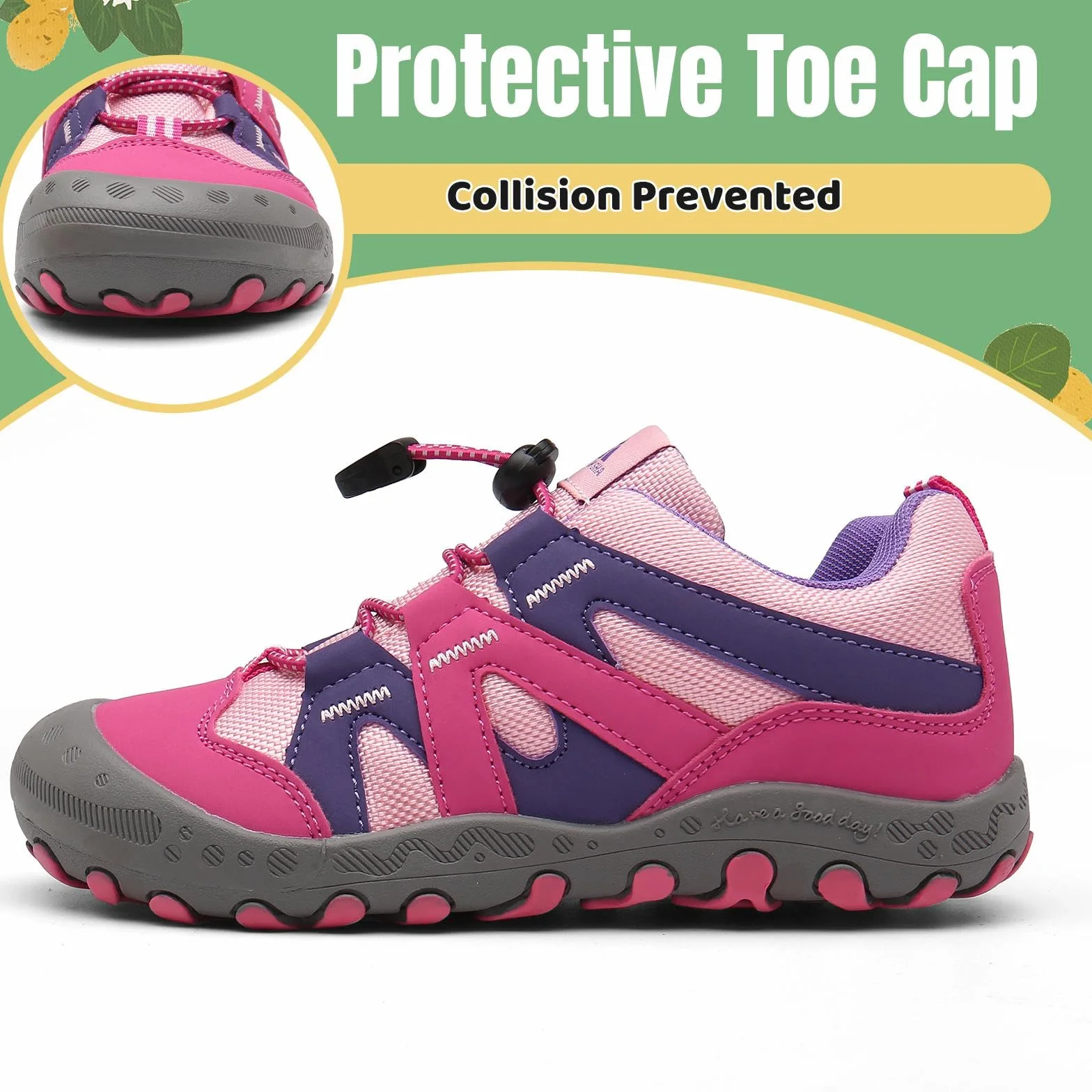 Mishansha Unisex Zapatos de Senderismo Niños Zpatillas para Correr Antideslizante Transpirable Niñas Calzado Deportivo, Tallas 24-38 EU